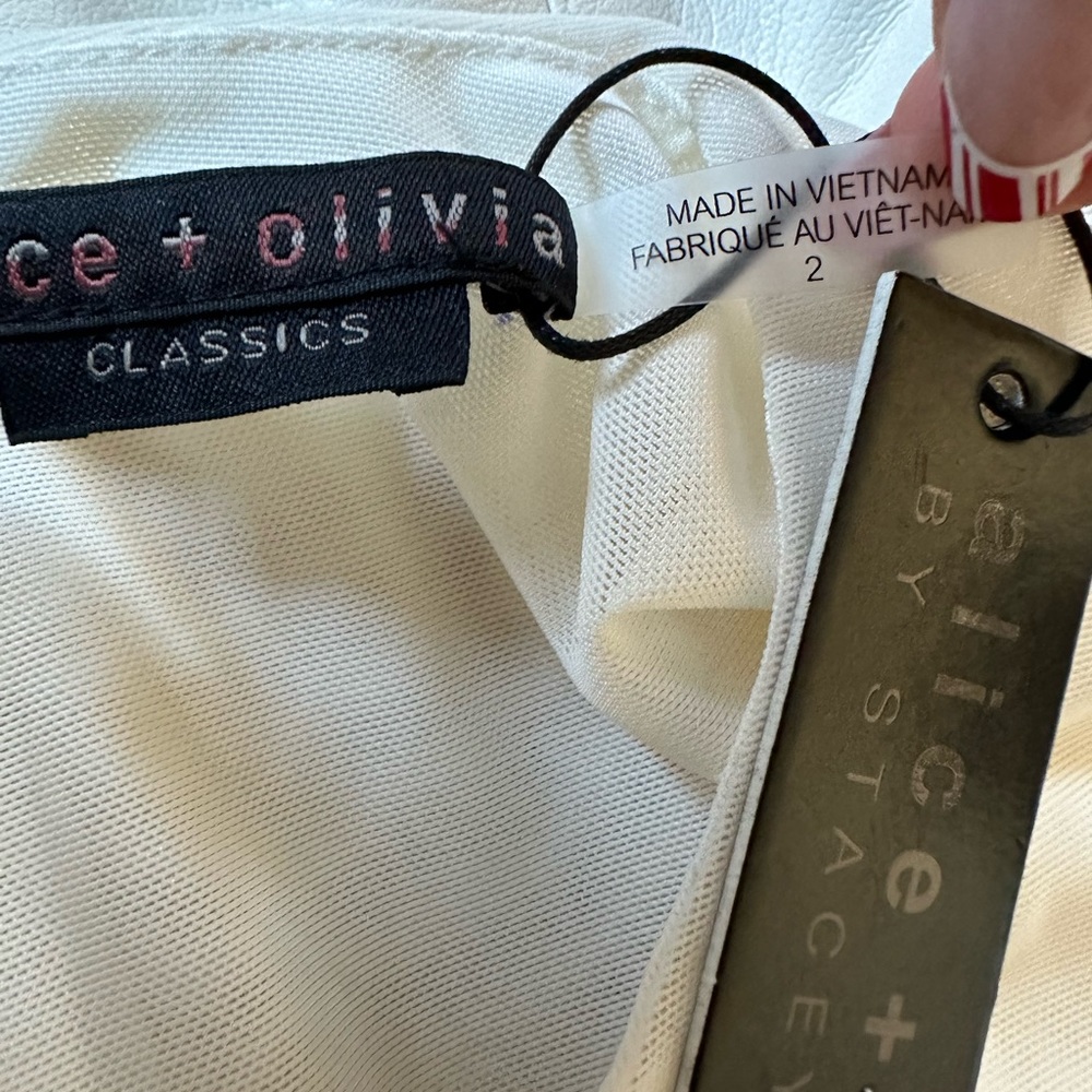 Alice + Olivia Chara Vegan Leather Dress - Picture 9 of 11